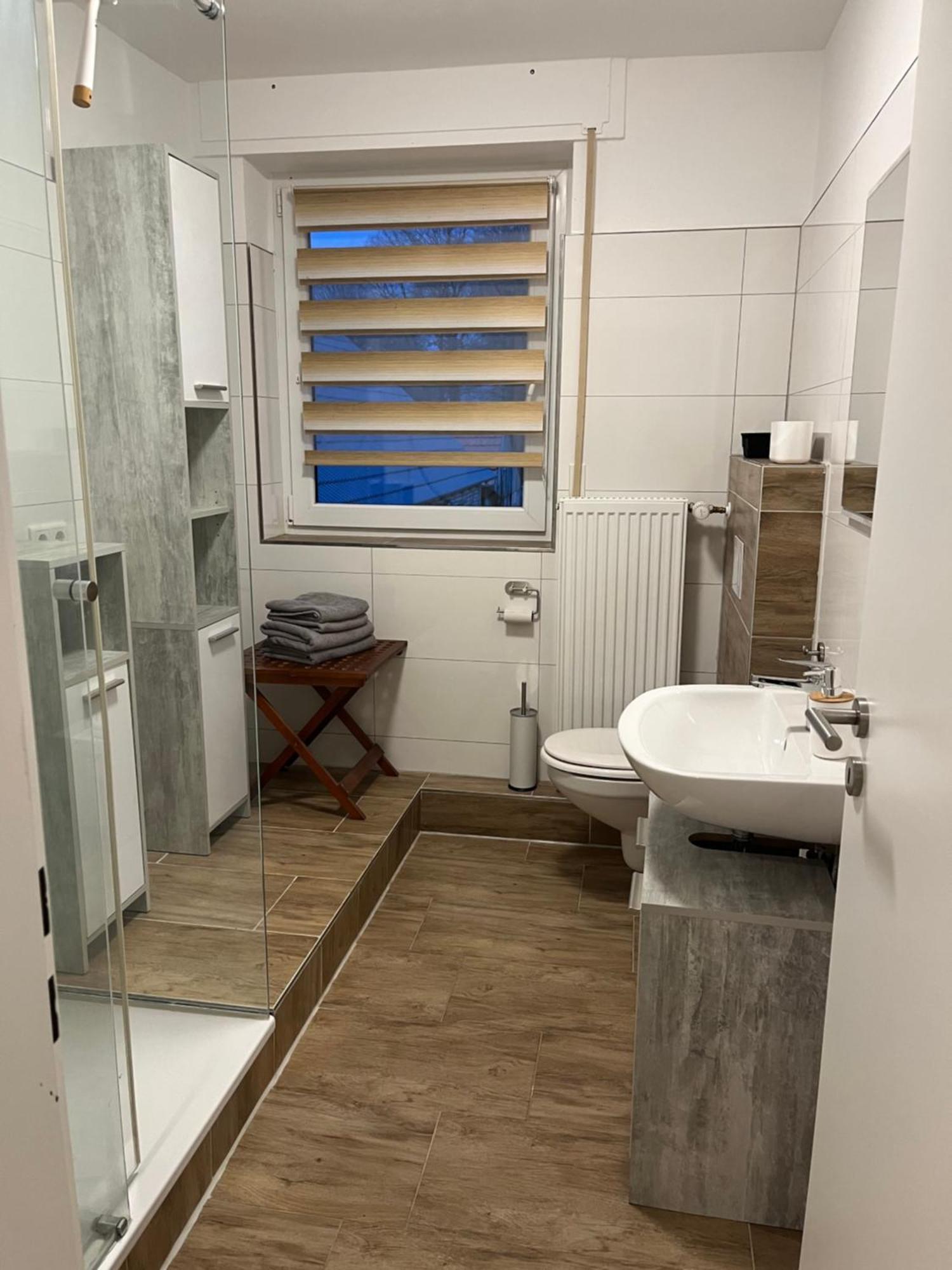 Wunderschoene Ferienwohnung Mit Balkon Auf Dem Bauernhof Greven Exterior foto